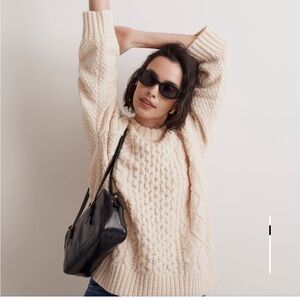 Madewell Cable knit oversized sweater
